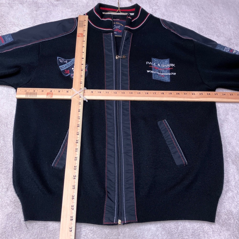 Paul & Shark Jacket Yachting World Yachting Cup Wool Zip Cardigan Mens XL - Picture 9 of 9